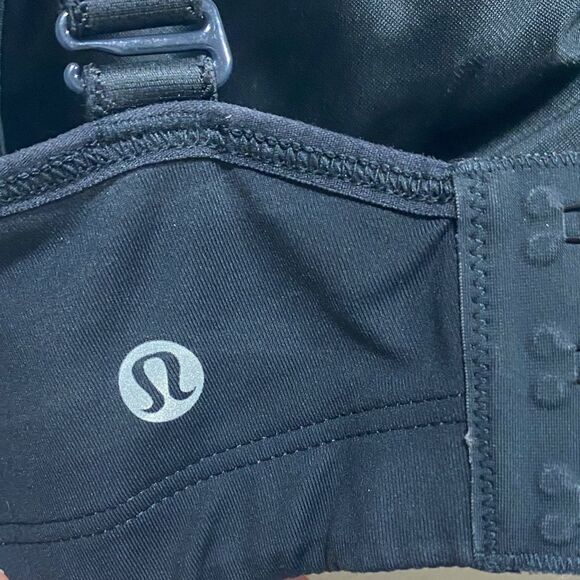 Lululemon Ta Ta Tamer III Black Luxtreme Adjustable Sports Bra | Fits 30–32 Band - Picture 3 of 12